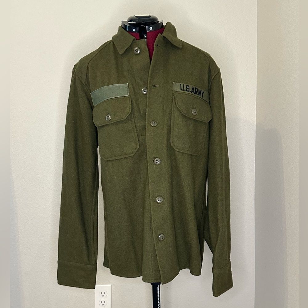 Vintage Army Shirt 80% Wool Men’s M